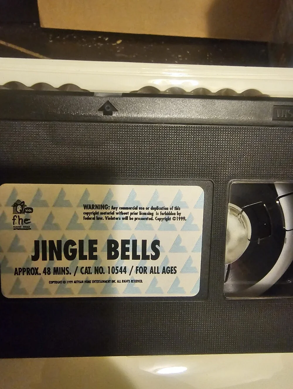 Set of 10 Assorted Christmas VHS Tape Collection